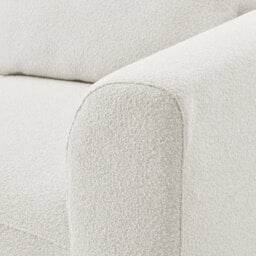 Furniturebox Uk Drift Cream Boucle Fabric 3 Seater Modular Corner Sofa - thumbnail 4