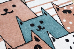 RugsX Carpet Fun Gatti For Children, Cats, Animals Pink 120X170 Cm - thumbnail 5