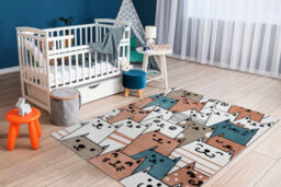 RugsX Carpet Fun Gatti For Children, Cats, Animals Pink 120X170 Cm - thumbnail 4