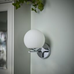 GoodHome Dorres Pendant Silver Chrome Effect Wired Bathroom Wall Light - thumbnail 5