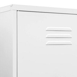 Vidaxl Wardrobe White 90X50X180 Cm Steel - thumbnail 8