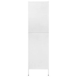 Vidaxl Wardrobe White 90X50X180 Cm Steel - thumbnail 4