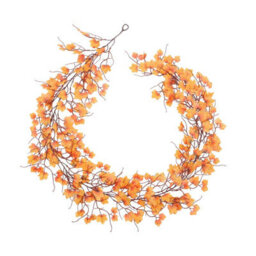 Living And Home Orange Artificial Maple Leaf Garland Home Decoration 200 Cm - thumbnail 4