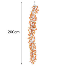Living And Home Orange Artificial Maple Leaf Garland Home Decoration 200 Cm - thumbnail 9
