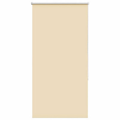 Berkfield Roller Blind Blackout Beige 80X130 Cm Fabric Width 75.7 Cm Polyester - image 1