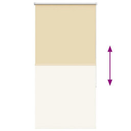 Berkfield Roller Blind Blackout Beige 80X130 Cm Fabric Width 75.7 Cm Polyester - thumbnail 9