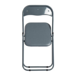 Harbour Housewares Padded Folding Chair - Grey - thumbnail 5