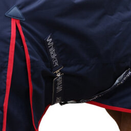 "Whitaker Rastrick V2 Standard-Neck Contrast Ail Horse Turnout Rug Navy (5 3"")" - thumbnail 2