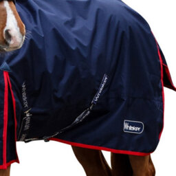 "Whitaker Rastrick V2 Standard-Neck Contrast Ail Horse Turnout Rug Navy (5 3"")" - thumbnail 3