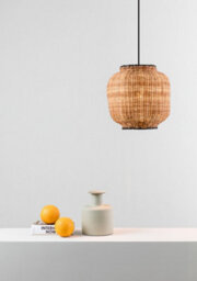 Luminosa Lighting Luminosa Tupai Black, Rattan Dome Pendant Lamp 2700K - thumbnail 2
