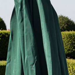 Garden Market Place 2.7M Wide Garden Parasol Umbrella With Tilt And Crank (Dark Green) - thumbnail 5