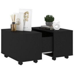 Vidaxl Coffee Table Black 60X60X38 Cm Engineered Wood - thumbnail 4