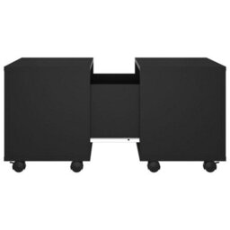 Vidaxl Coffee Table Black 60X60X38 Cm Engineered Wood - thumbnail 6