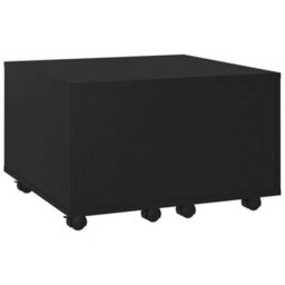 Vidaxl Coffee Table Black 60X60X38 Cm Engineered Wood - thumbnail 3