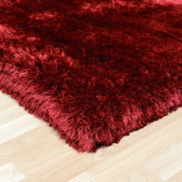 Red Handmade , Luxurious , Modern , Plain , Shaggy , Sparkle Easy To Clean Rug For Living Room, Bedroom - 140Cm X 200Cm - thumbnail 5