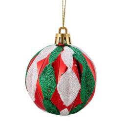 Living And Home 30-Piece Christmas Decoration Set Of 6Cm Plastic Balls With Special-Shaped Painted Christmas Balls Gifts - thumbnail 3