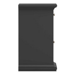 Wyld Haus Osaka Farmhouse Dark Grey Wooden Bedside Table - 1 Door 1 Drawer - thumbnail 6