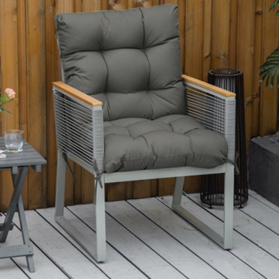 Outsunny Garden Back Chair Cushion Patio Seat Cushion Pad Outdoor & Indoor Use - image 1