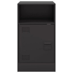 Berkfield Bedside Cabinets 2Pcs Black 34.5X39X62 Cm Steel - thumbnail 5