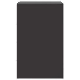 Berkfield Bedside Cabinets 2Pcs Black 34.5X39X62 Cm Steel - thumbnail 8