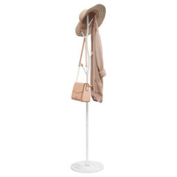 Vidaxl Coat Stand White 177 Cm Powder-Coated Iron - thumbnail 1