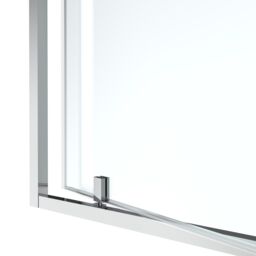 GoodHome Ledava Minimal Frame Chrome Effect Mirror Strip Half Open Pivot Shower Door (H)195Cm (W)76Cm - thumbnail 7