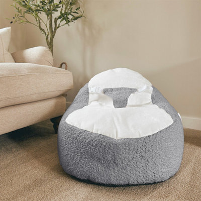 rucomfy Beanbags Rucomfy Snug Gaga Grey Baby Bean Bag - Soft & Supportive Newborn Seat - image 1