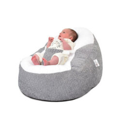 rucomfy Beanbags Rucomfy Snug Gaga Grey Baby Bean Bag - Soft & Supportive Newborn Seat - thumbnail 4