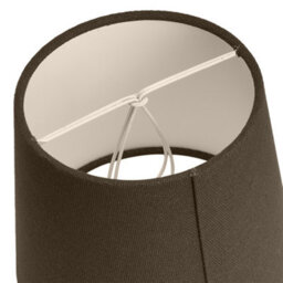 Pacific Lifestyle 15Cm Grey Handloom Tapered Lemon Clip Shade - thumbnail 3