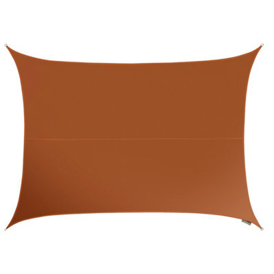 Kookaburra 6M X 5M Rectangle Waterproof Terracotta Garden Patio Sun Shade Sail Canopy 98% Uv Block With Free Rope - image 1