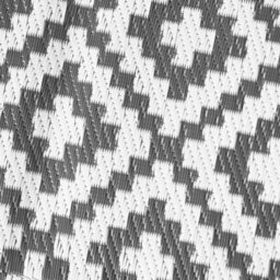 OHS Outdoor Rug Garden Geometric Waterproof Area Mat, Grey White - 170Cm - thumbnail 3