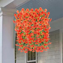 Artificial Petunia Flowers For Outdoor Use, 2 Pieces Faux Petunias, Hanging Artificial Flowers, Uv Resistant For Balcony, Porch - thumbnail 3