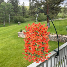 Artificial Petunia Flowers For Outdoor Use, 2 Pieces Faux Petunias, Hanging Artificial Flowers, Uv Resistant For Balcony, Porch - thumbnail 7