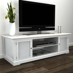 Vidaxl Tv Stand White Wood Tv Stands - thumbnail 1