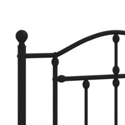 Berkfield Metal Headboard Black 107 Cm - thumbnail 5