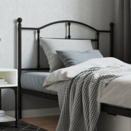 Berkfield Metal Headboard Black 107 Cm - thumbnail 1