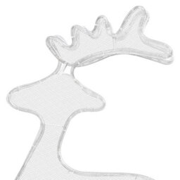 Berkfield Reindeer Christmas Decoration With Mesh 306 Leds 60X24X89Cm - thumbnail 6