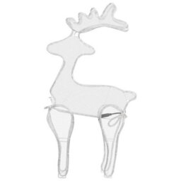 Berkfield Reindeer Christmas Decoration With Mesh 306 Leds 60X24X89Cm - thumbnail 4