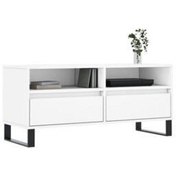 Walplus Tv Cabinet White 100X34.5X44.5 Cm Engineered Wood - thumbnail 3