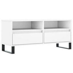 Walplus Tv Cabinet White 100X34.5X44.5 Cm Engineered Wood - thumbnail 2