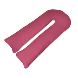 Big C U Shaped Maternity Pregnancy Full Body Support Pillow With Wine Cover - thumbnail 1