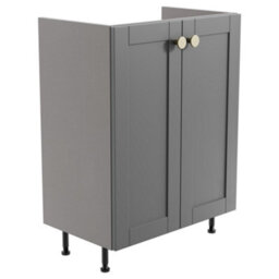 Ashford Matt Dusty Grey Shaker Freestanding Bathroom & Wet Room Base Unit (W)595mm (H)820mm - thumbnail 1