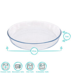Argon Tableware Round Glass Oven Dishes - 26Cm X 26Cm - Pack Of 2 - thumbnail 6