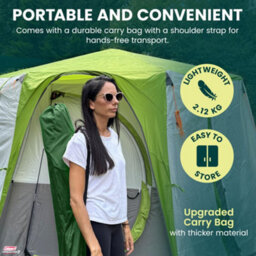 Green Haven Folding Camping Chair Green 2 Pk Lightweight Portable Outdoor Seat Cup Holder Steel Frame Compact Picnic Fishing Chair - thumbnail 4