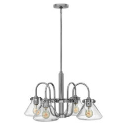 Luminosa Lighting Elstead Congress Multi Arm Chandelier Chrome Finish, E27
