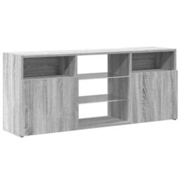 Berkfield Modern Tv Cabinet With Led Lights Grey Sonoma 120X30X50 Cm - thumbnail 6