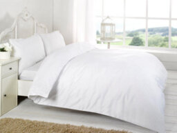 Homespace Direct Ltd Egyptian Cotton Duvet Cover Set 200 Thread Count Super King - thumbnail 1