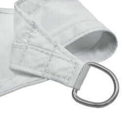 Kookaburra 3.6M Square Waterproof Polar White Garden Patio Sun Shade Sail Canopy 98% Uv Block With Free Rope - thumbnail 3