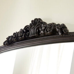 The Online Mirror Shop Chatsworth Black Oversized Leaner Mirror - Elegant Rectangular Floor Design- H 200Cm X W 120Cm - thumbnail 2