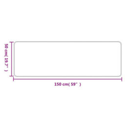 Vidaxl Carpet Runner Sisal Look Anthracite 50X150 Cm - thumbnail 6